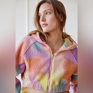 Urban Outfitters Tie Dye Crop Hoodie 🌈
